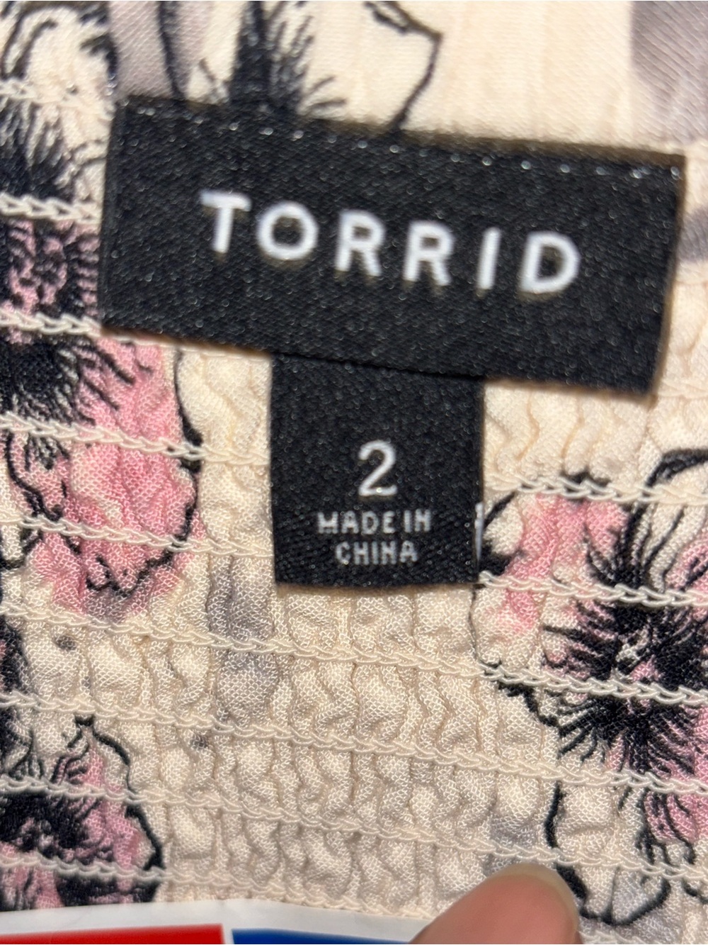 TORRID Smocked Top Challis Babydoll Sundress Adjustable Straps - Picture 5 of 6